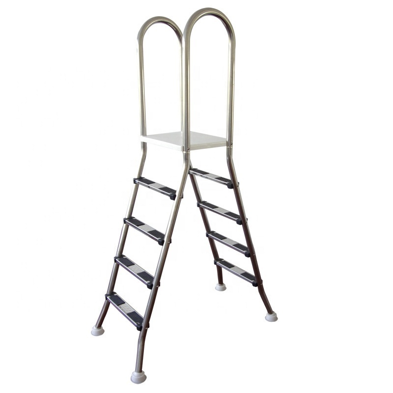 Manufacturer Supply good price 304 316 Stainless Steel 2 3 4 5 Steps Anti-slip Pool Ladder With Handrail Anchor Type