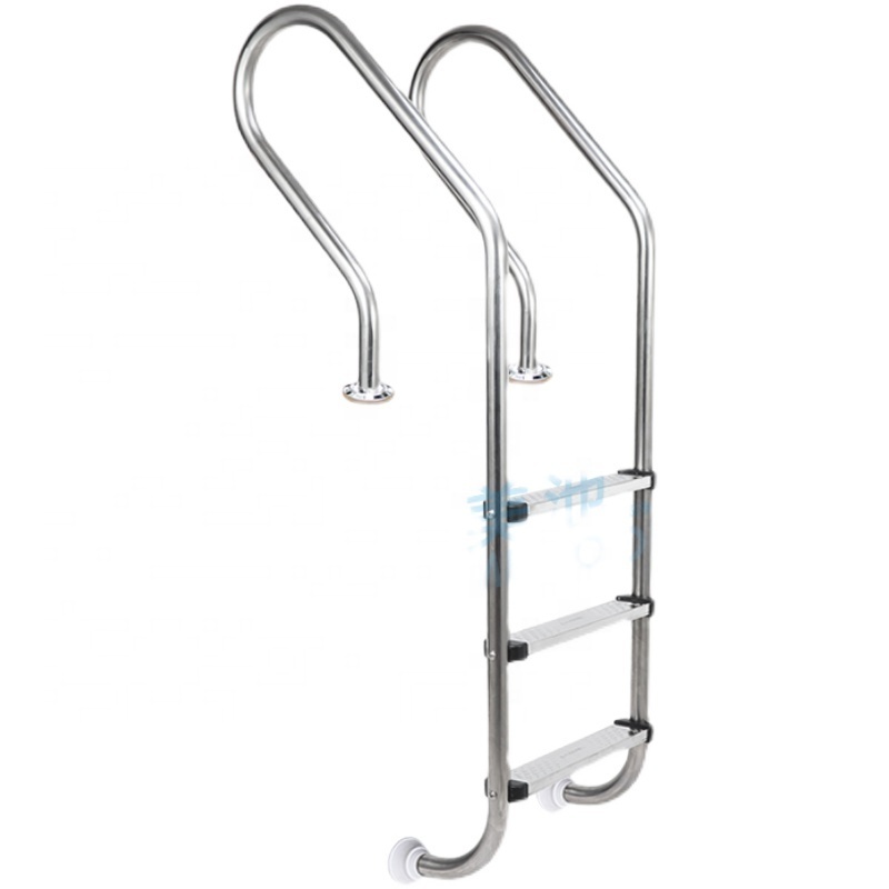 Manufacturer Supply good price 304 316 Stainless Steel 2 3 4 5 Steps Anti-slip Pool Ladder With Handrail Anchor Type