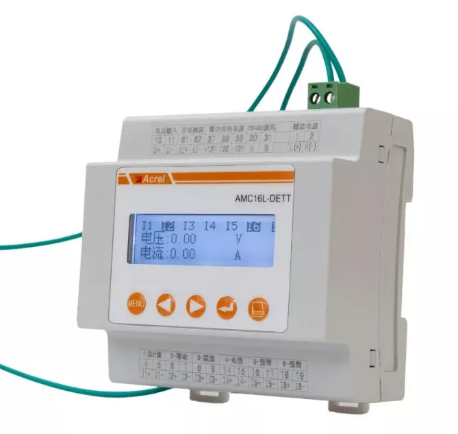 Acrel AMC16L-DETT 48Vdc RS485 6 Channels DC Digital Energy meter for BTS Energy Monitoring