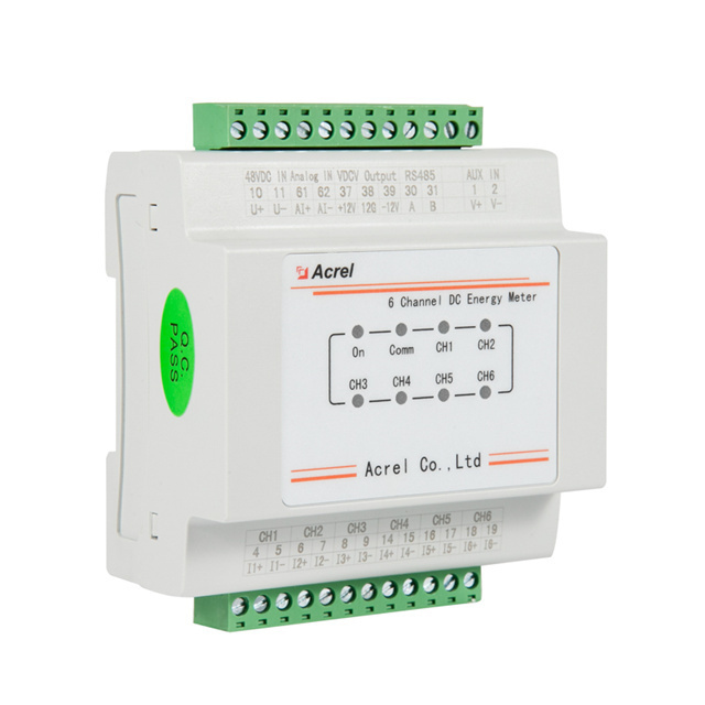 Acrel AMC16-DETT multichannel 4 circuits dc energy monitor meter modbus dc measurement meter DC energy meter telecom bts