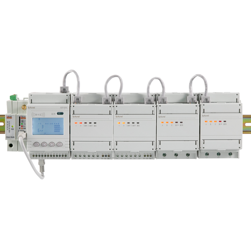 Acrel ADF400L 6 Single Phase or 2 Three Phase Multi Channels Prepaid Electric Monitor Meter With CE Certificate