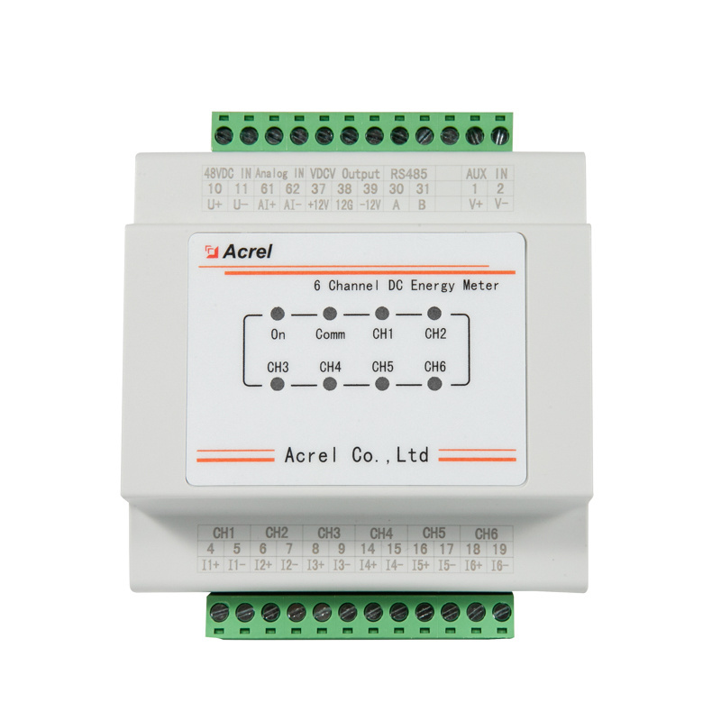 Multi Circuit Energy Meter for BTS with 6 Channels Monitoring -48VDC for Telecom Base Station AMC16-DETT Acrel Brand