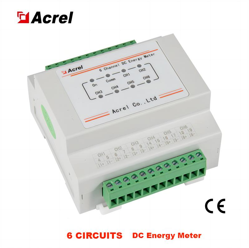 Multi Circuit Energy Meter for BTS with 6 Channels Monitoring -48VDC for Telecom Base Station AMC16-DETT Acrel Brand