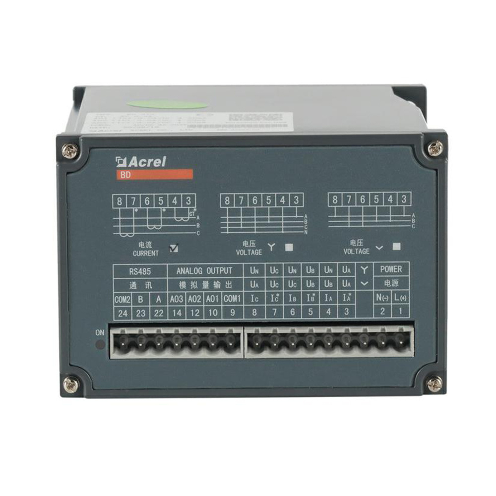 Acrel BD-4V3 AC Voltage Transmitter 3P4W Din Rail 3 Channel Analog Output 4-20mA/0-5V for Industrial Automation