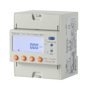 Acrel ADL100-EYRF RF Card Prepaid Single Phase AC Power Consumption KWh energy meter for Commercial Square