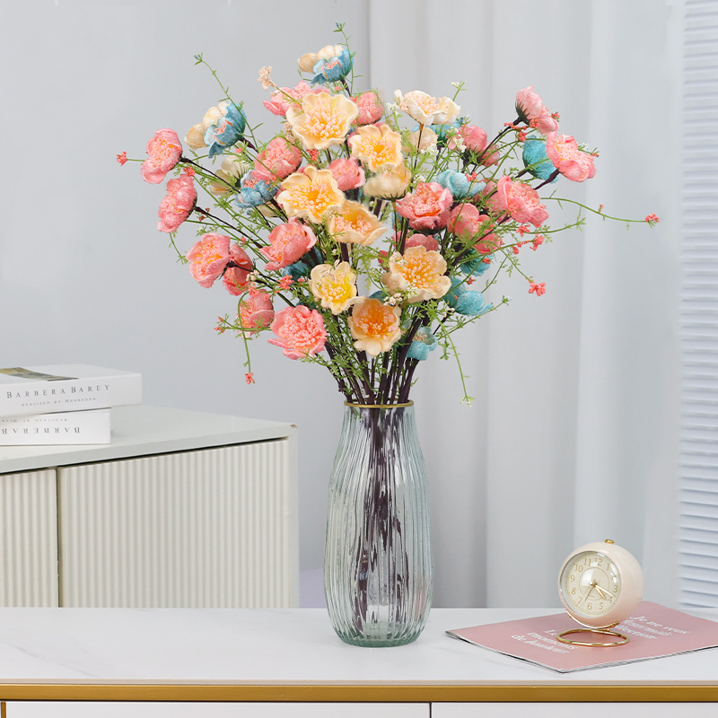 Light luxury artificial flower azalea living room table inserted flower art home artificial flower