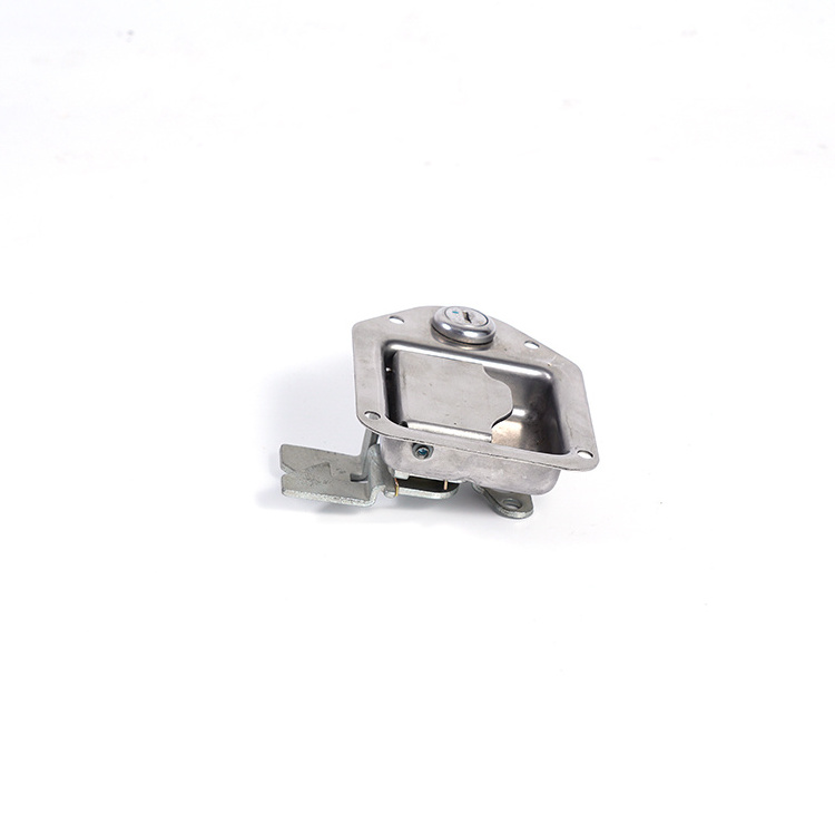 Trailer Door Latch T-Handle Lock Polished Stainless Steel with Gasket - Latch RV camper Truck Trailer Toolbox locks