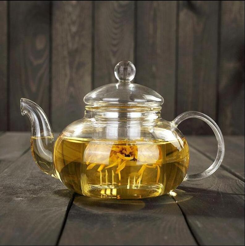 Stovetop & Microwave Safe Glass Teapot (40 OZ / 1.2 L) with Removable Loose Tea Glass Infuser