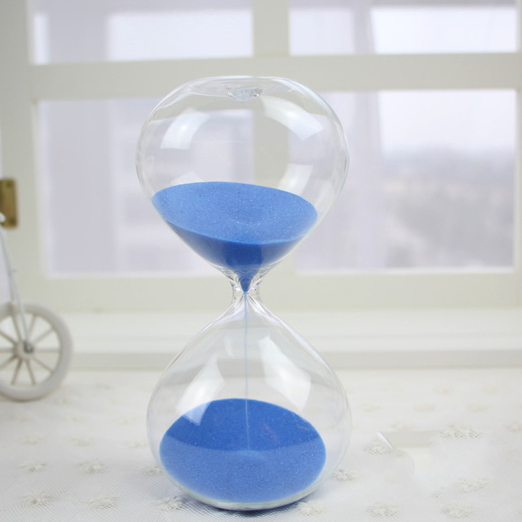 Hourglasses Sand Timer 60 Minutes Factory Direct Sell Big Hourglass 1 Hour Desk Timer for Productivity Sand Crystal Glass