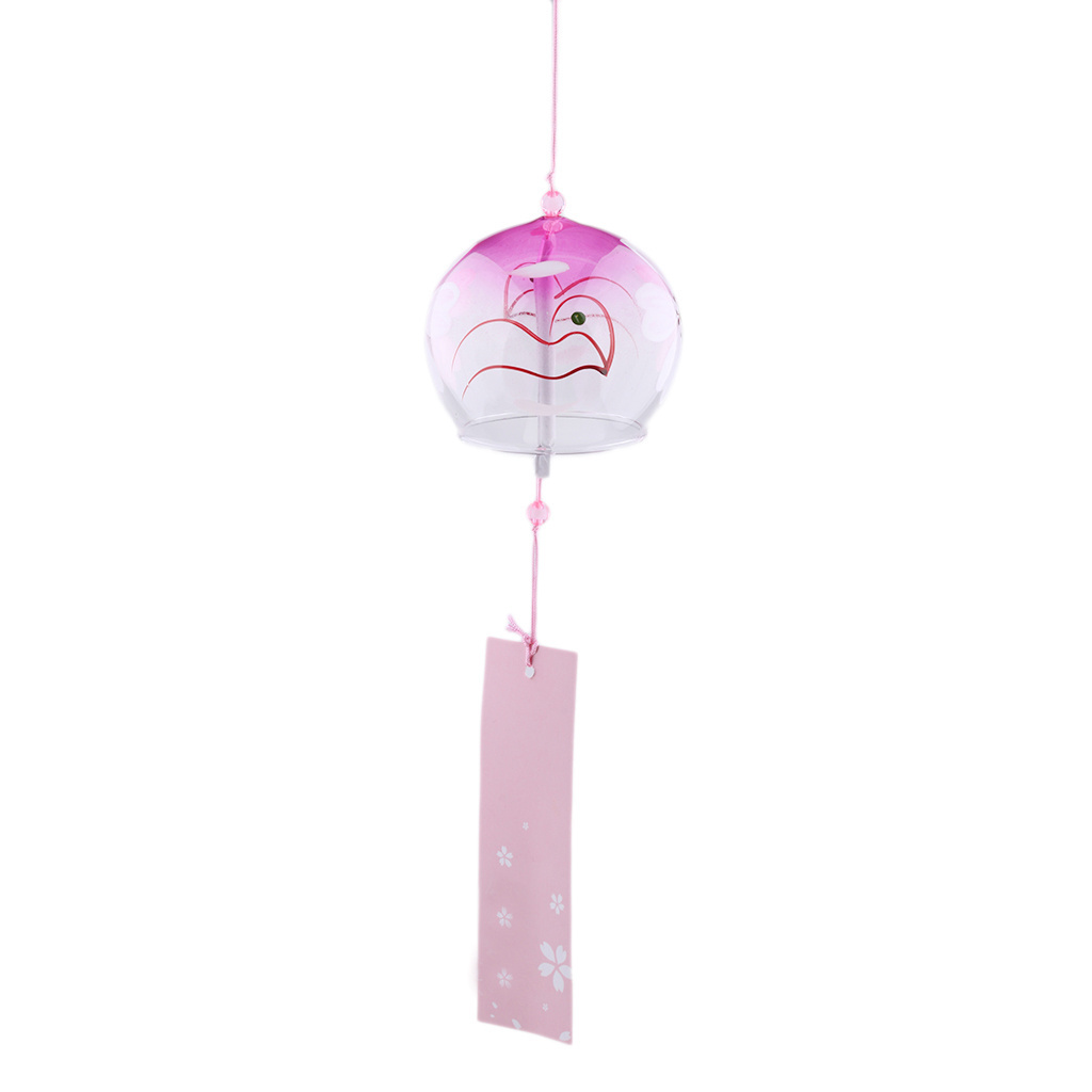 High Quality Nice Sound Glass Wind Chimes Japanese Style Handmade Birthday Gift Office Decor Wind Bells