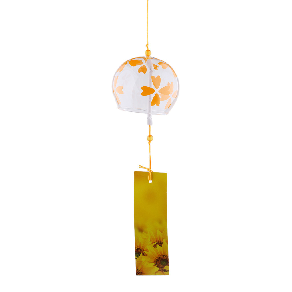 High Quality Nice Sound Glass Wind Chimes Japanese Style Handmade Birthday Gift Office Decor Wind Bells