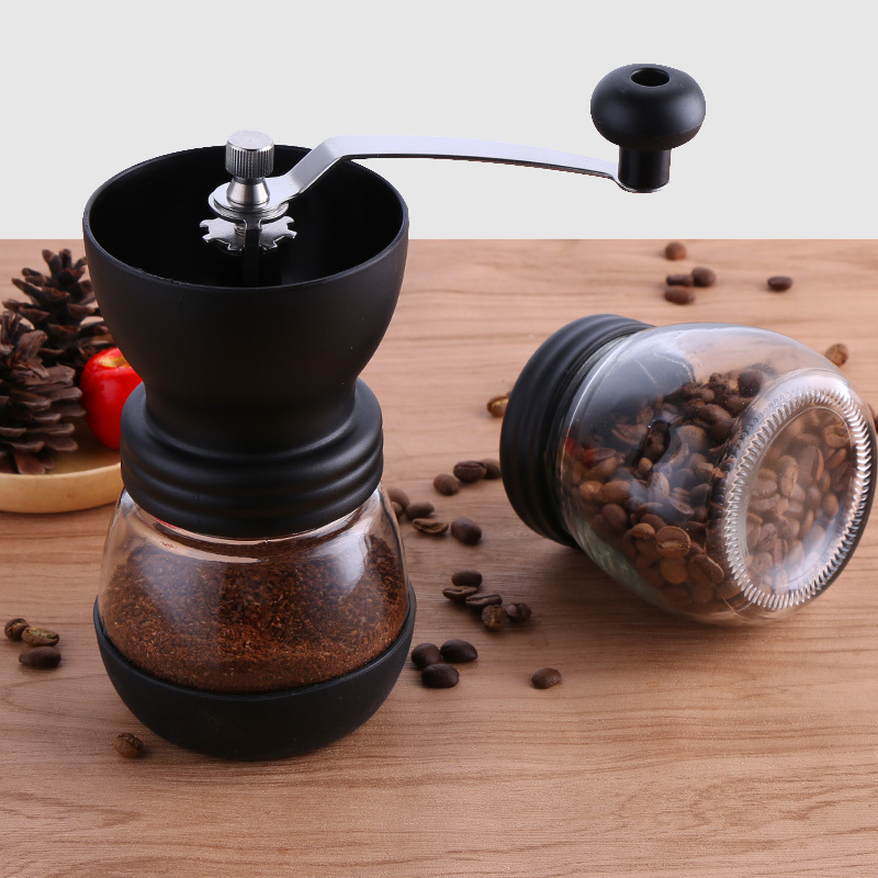 Reihey manual Coffee Grinder Hand coffee grinder mill with Ceramic Burrs Stainless Steel Handle Suitable for Camping and Home Use