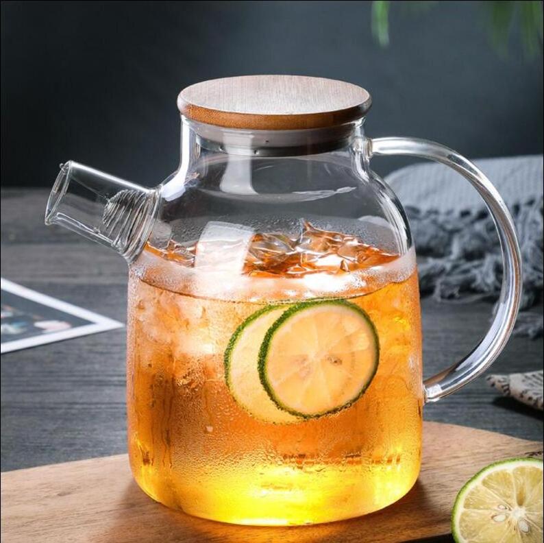 Transparent Borosilicate Glass Teapot Heat-Resistant Large Clear Tea Pot Flower Tea Set Puer Kettle