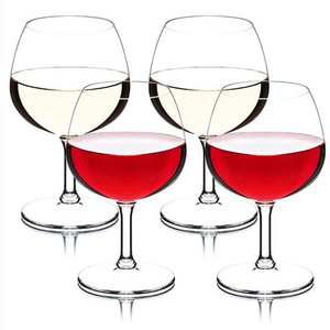 Reihey Wine Glasses Clear Wine Glass Champagne Flutes Cup Home Wedding Bar Party Drinking Glassware Juice Cup Unbreakable