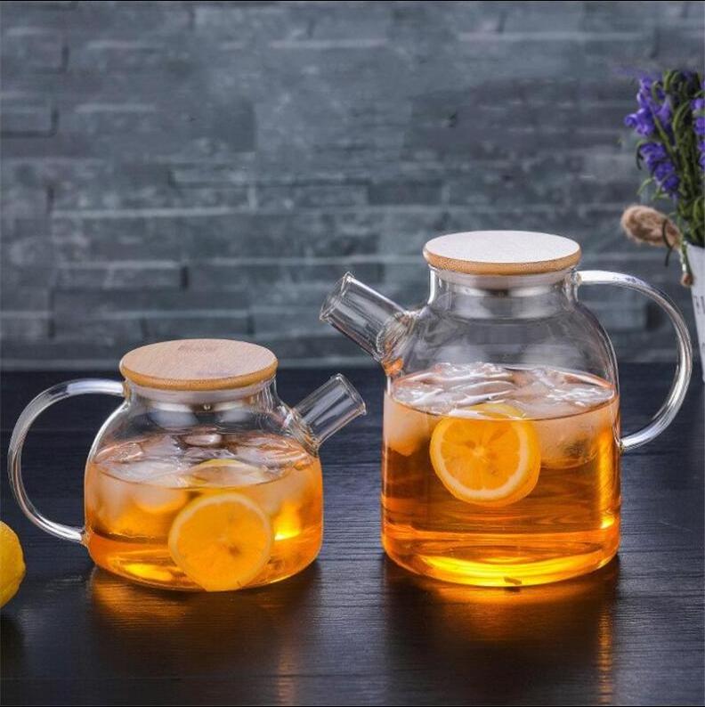 1000ml Glass Teapot withLid  Removable Infuser Stovetop Safe Tea Kettle Blooming and Loose Leaf Tea Maker