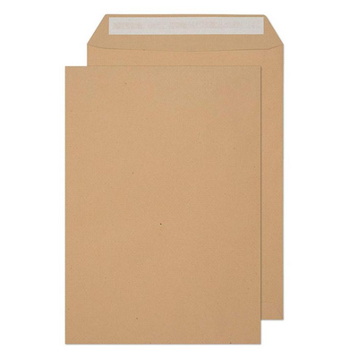 Recycled Quality C4 / A4 Manilla Brown Peel & Seal Envelopes with custom LOGO