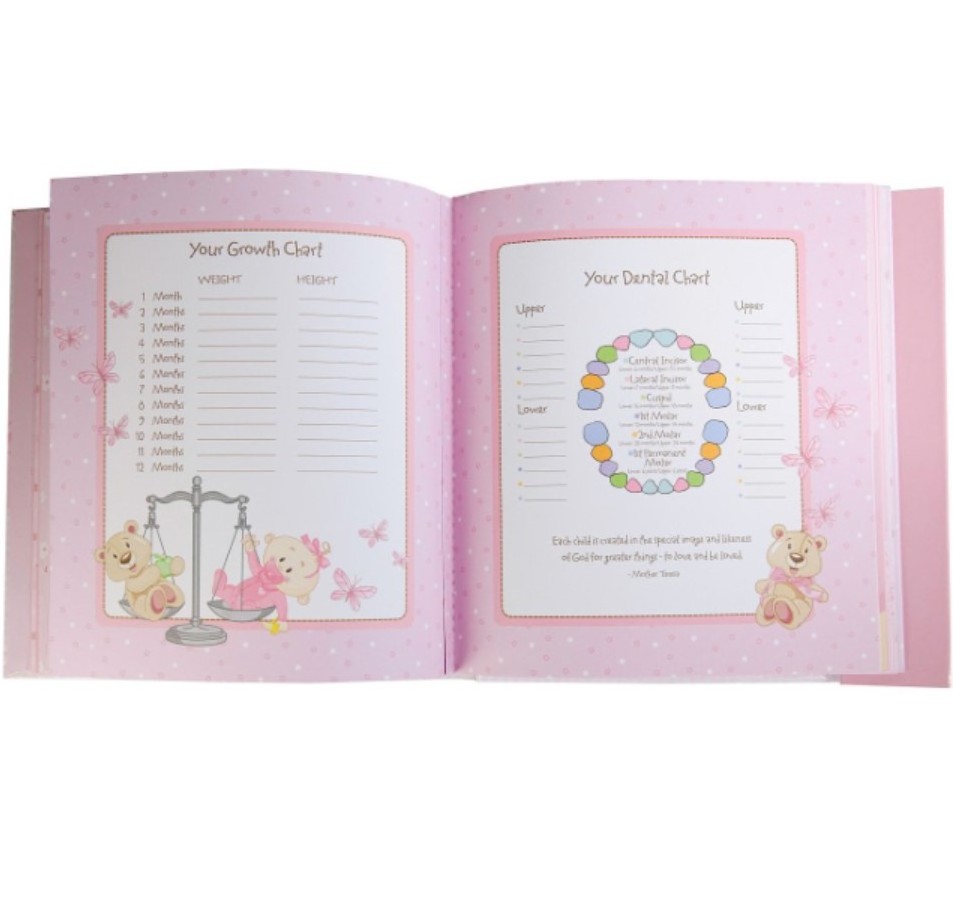 Custom Printed Baby Shower Gift Guestbook recordable Baby Journal Memory Book