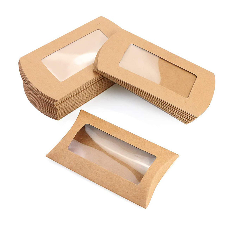 Wholesale Personalized folding small paper hair pillow boxes bundle wig packaging box for hair extension packaging