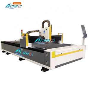 stainless steel and carbon steel 1000w 1500w fiber laser cutting machine price with Raycus or IPG laser source