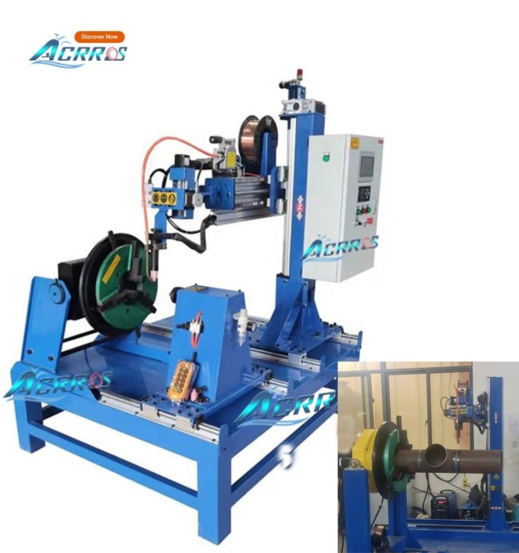 stainless steel mild steel pipe and flange seam welding machine