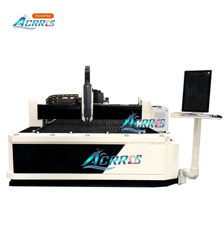 stainless steel and carbon steel 1000w 1500w fiber laser cutting machine price with Raycus or IPG laser source