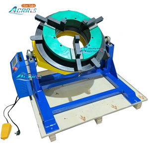 Hole Welding Positioner 365mm Bore Table TIG welder rotary table with PLC Control