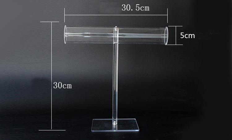 Customized clear rotating acrylic hook jewelry display stand pendant displayer stand