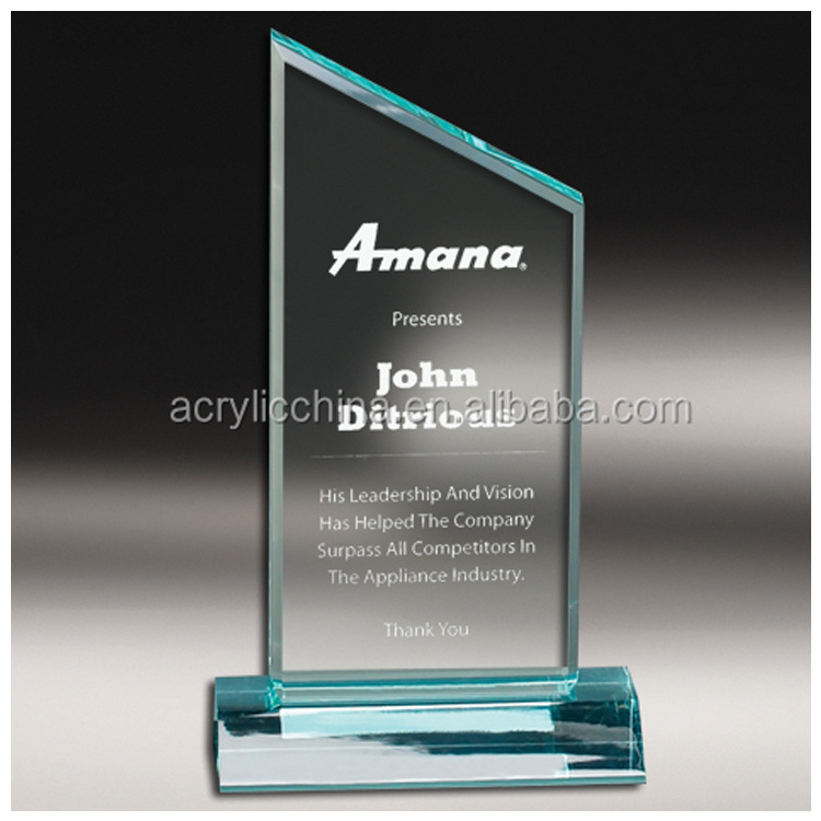 New design custom crystal acrylic trophy and plaque