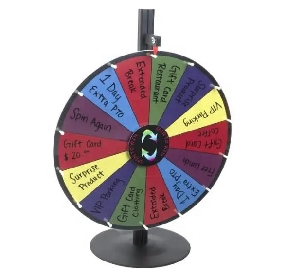 Custom Acrylic Drinking Games Spinning Wheel  Acrylic Spinning Prize Wheel  for Adults Party