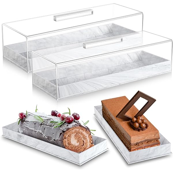 ACC Factory Multifunctional Rectangular Cake Tray with Cover Lid Acrylic Judaica Glass Challah Board Shabbat Candlelighting Tray