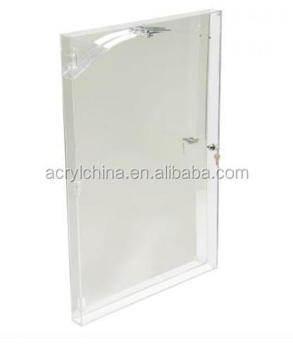 Customized Acrylic Jersey Display Case with Mirrored Back Clear Acrylic Lockable Jersey Case Wall Mountable Acrylic Sports