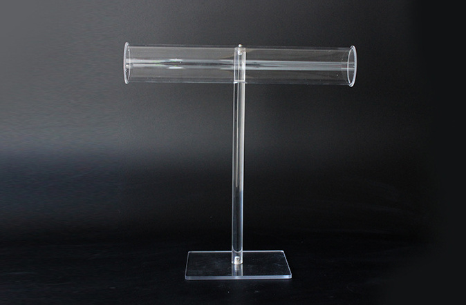 Customized clear rotating acrylic hook jewelry display stand pendant displayer stand