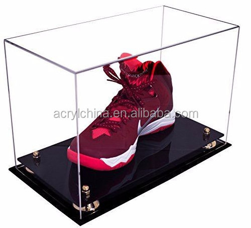 ACC Factory Wholesale Custom Clear Transparent Acrylic LED Basketball Shoes Display Cases for Sports Memorabilia Products