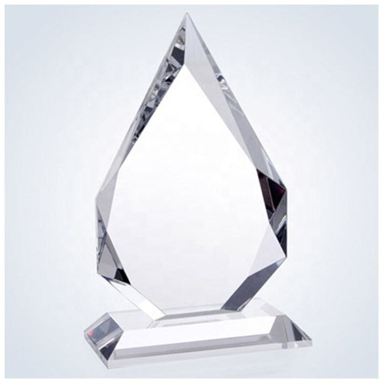 Factory Price Wholesale New Design Crystal Customized acrylic Square Trophy Acrylic Blank award Plaques