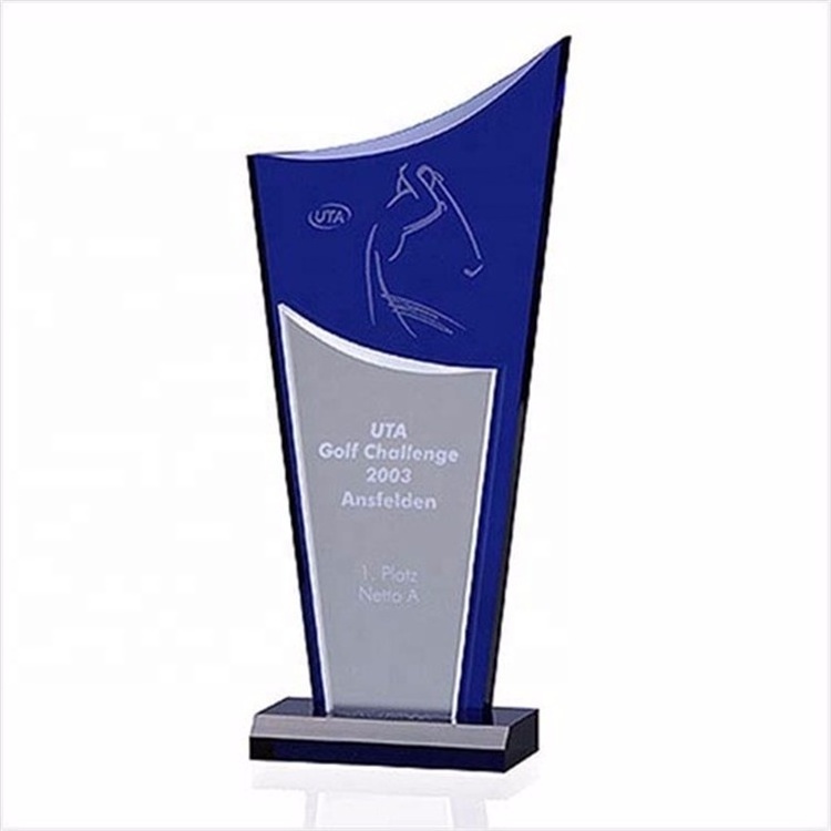 Factory sale of Acrylic  Awards Trophy Blank With/Without Base