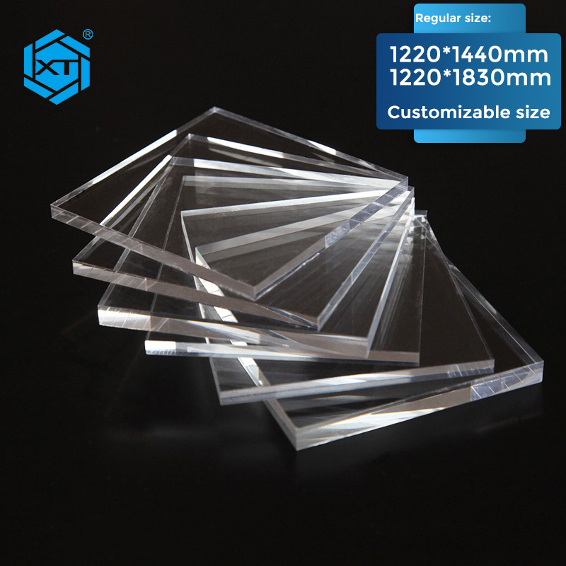 High Transparency Glossy Clear Square 1mm 2mm 3mm 4mm 5mm Thickness 6 1/2 Inches Cast Acrylic Sheet Wholesales