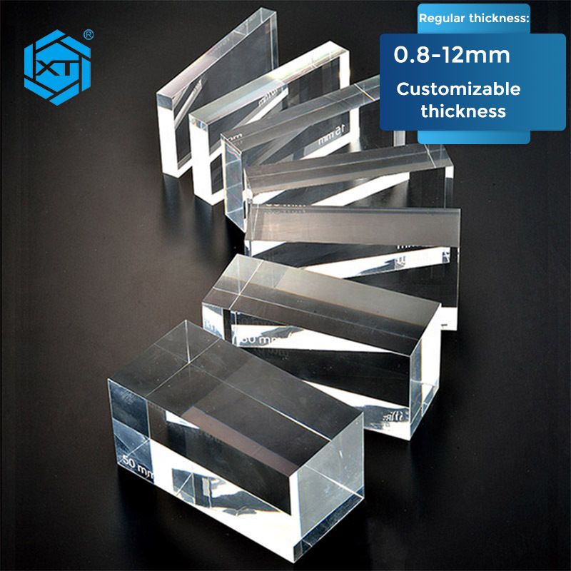 High Transparency Glossy Clear Square 1mm 2mm 3mm 4mm 5mm Thickness 6 1/2 Inches Cast Acrylic Sheet Wholesales