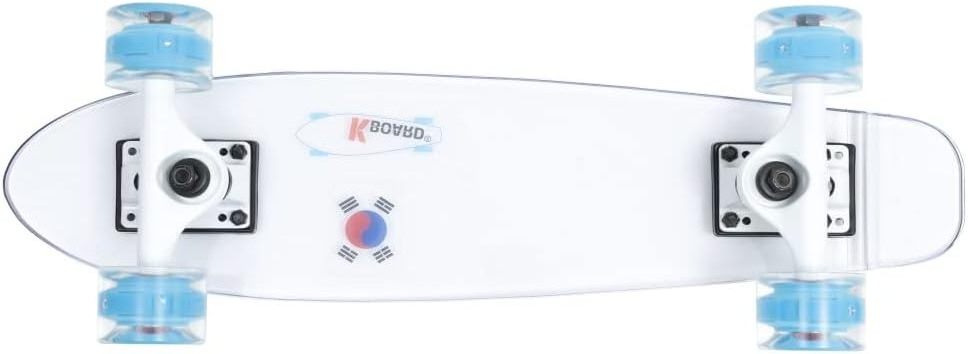 Kids Plastic Recycled Custom Clear Transparent Acrylic Perspex Skateboard with Carrying Bag