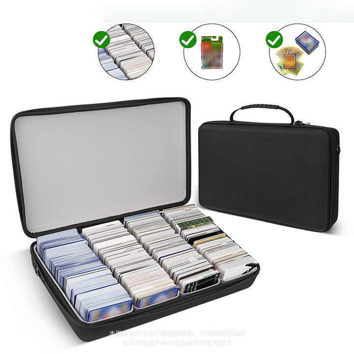 Large Trading Card Case Storage holder box with collection trading card For Display Only