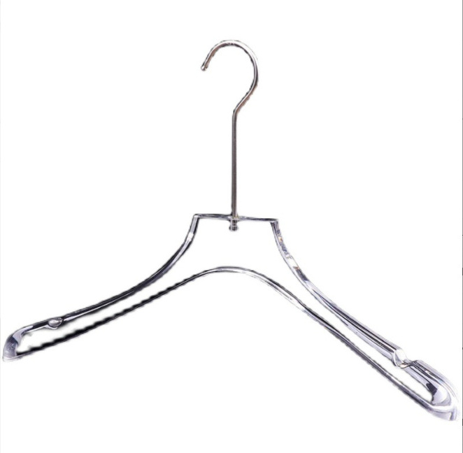 New Clothing Store Transparent Clear Rack Clothes Dress Pants Acrylic Hanger