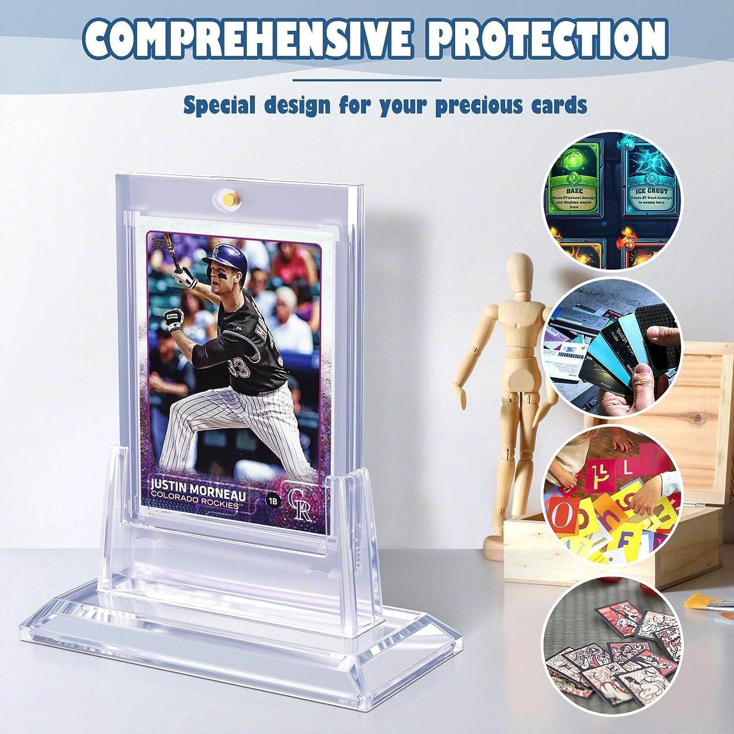 Best Price Board Game Cards Playing Card Standard Clear Magnetic Card Case