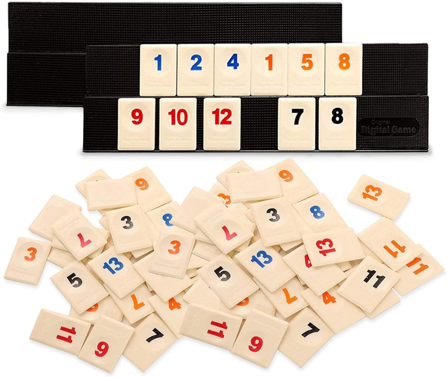 Travel Rummy Board Game Classic Table Game Best Rummy Game with Plastic Racks