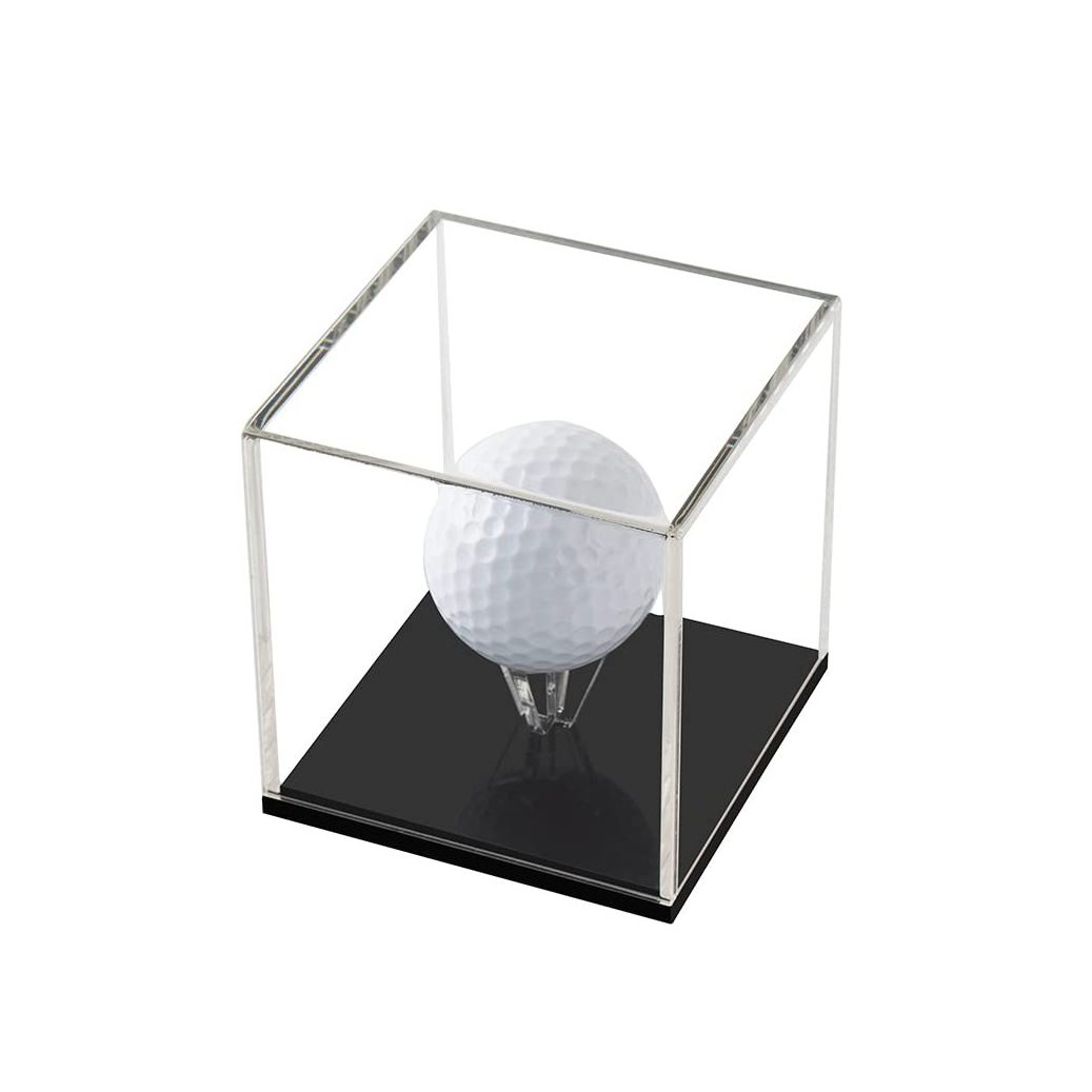 Custom Golf Ball Display Stand Clear Acrylic Box Protected Cabinet Golf Rack Protection Collection