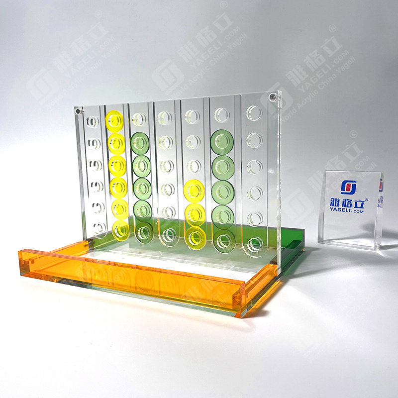 High Quality New Acrylic Connect 4 Transparent Acrylic Four in a Row Board Game Lucite for Fun