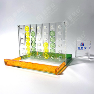 High Quality New Acrylic Connect 4 Transparent Acrylic Four in a Row Board Game Lucite for Fun