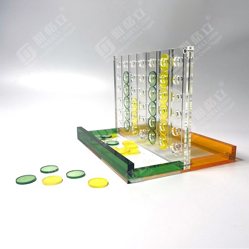 High Quality New Acrylic Connect 4 Transparent Acrylic Four in a Row Board Game Lucite for Fun