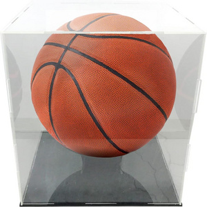 Acrylic Dust Proof Showcase Football Basketball Display Case for Sports Memorabilia