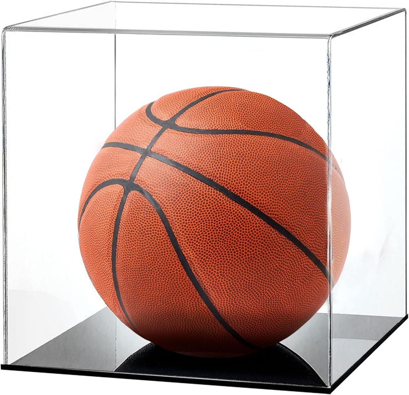 Acrylic Dust Proof Showcase Football Basketball Display Case for Sports Memorabilia