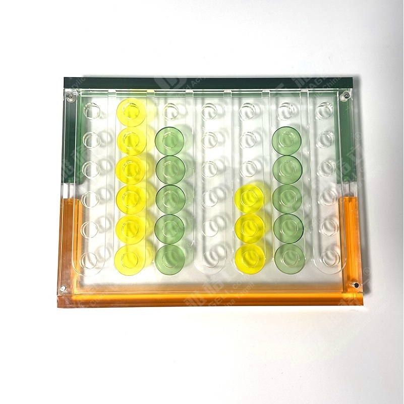 High Quality New Acrylic Connect 4 Transparent Acrylic Four in a Row Board Game Lucite for Fun