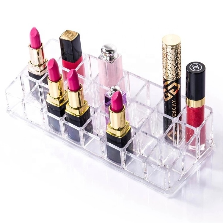 High Quality Fashion Makeup Stand Acrylic Cosmetic Display Lipstick Holder